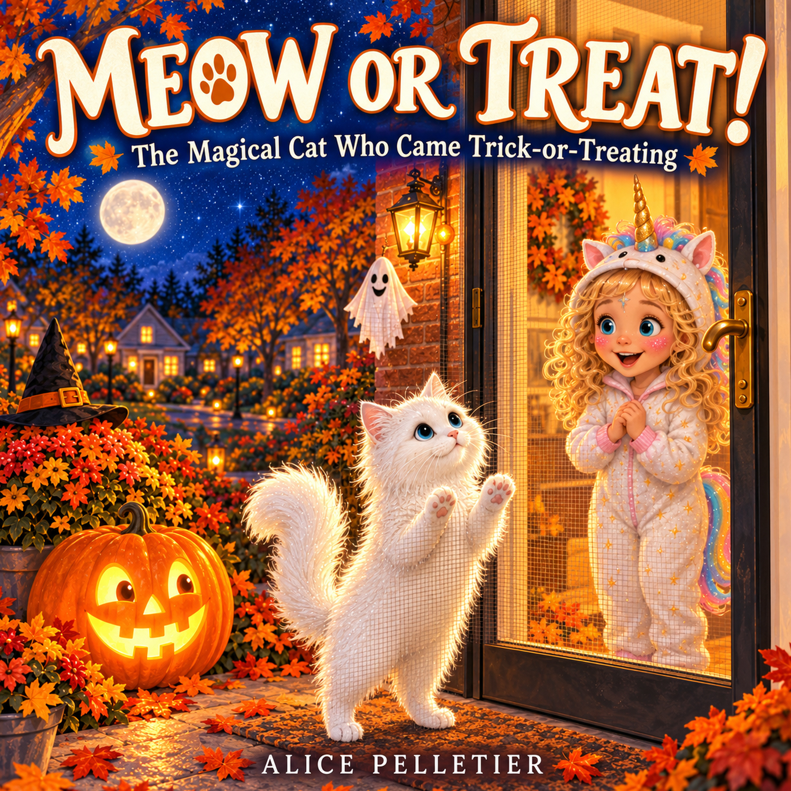 Cover of Meow or Treat! The Magical Cat Who Came Trick-or-Treating